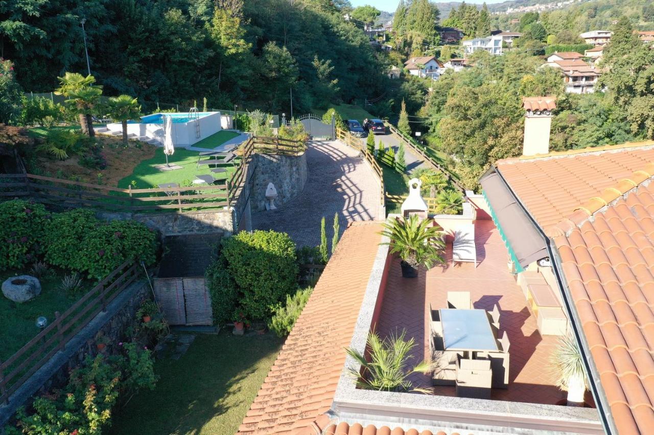 Ferienwohnung Penthouse Andrea Meina Exterior foto